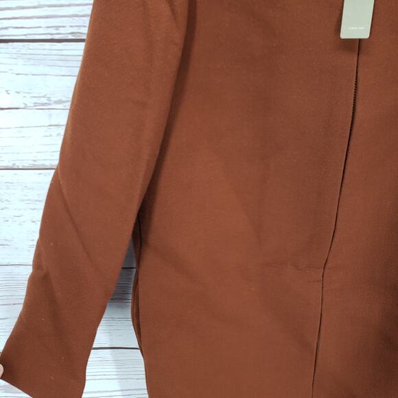 J.Crew New Women's Brown Italian Double Cloth WoolBlend Full Zip Coat Size2 - Picture 13 of 14